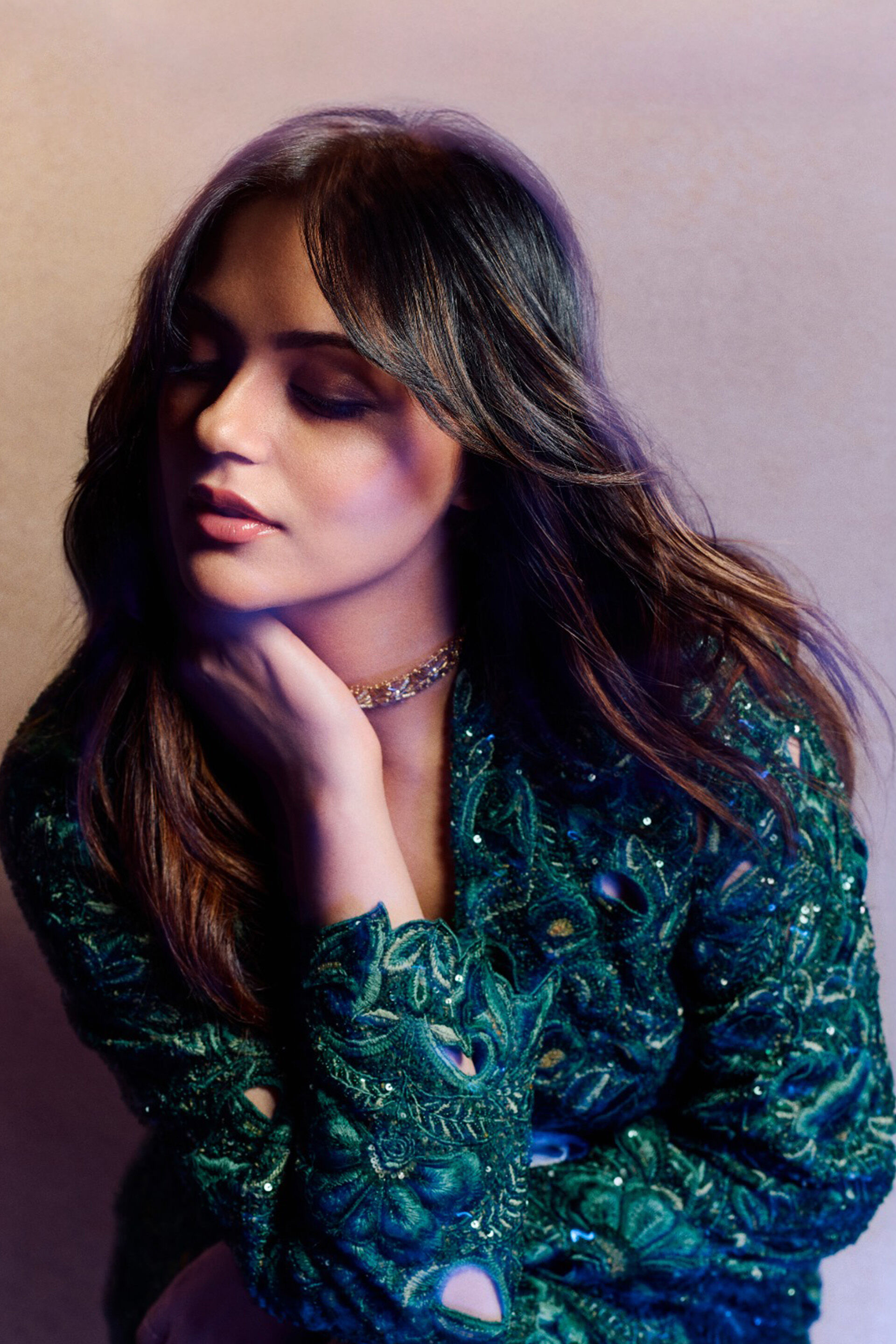 Rainfern Embroidered Applique Co-ord - Green